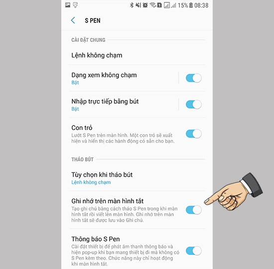Kích hoạt tính năng